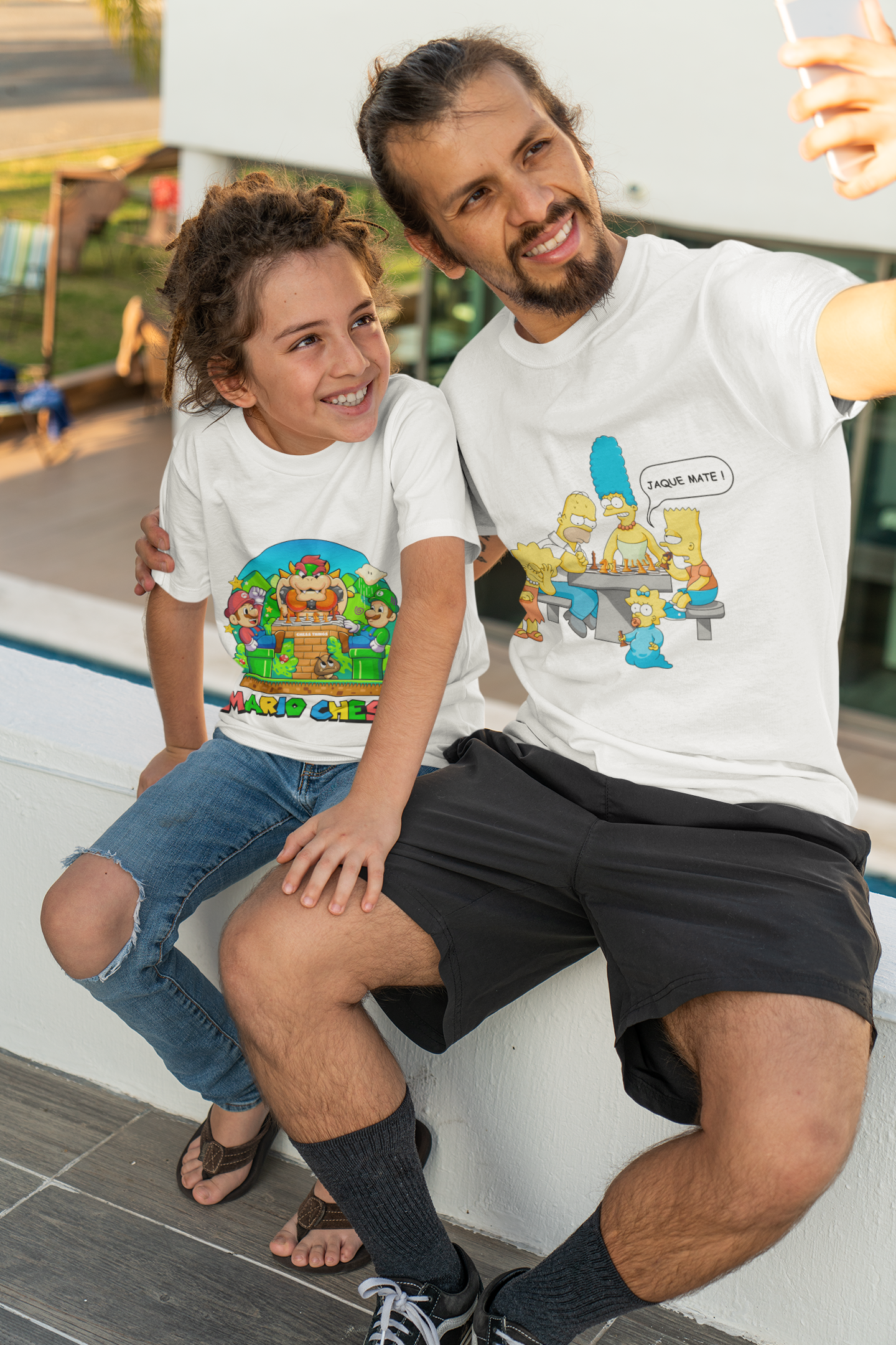 Polera de Mario y Luigi Ajedrez: Estilo y Diversión en Cada Jugada