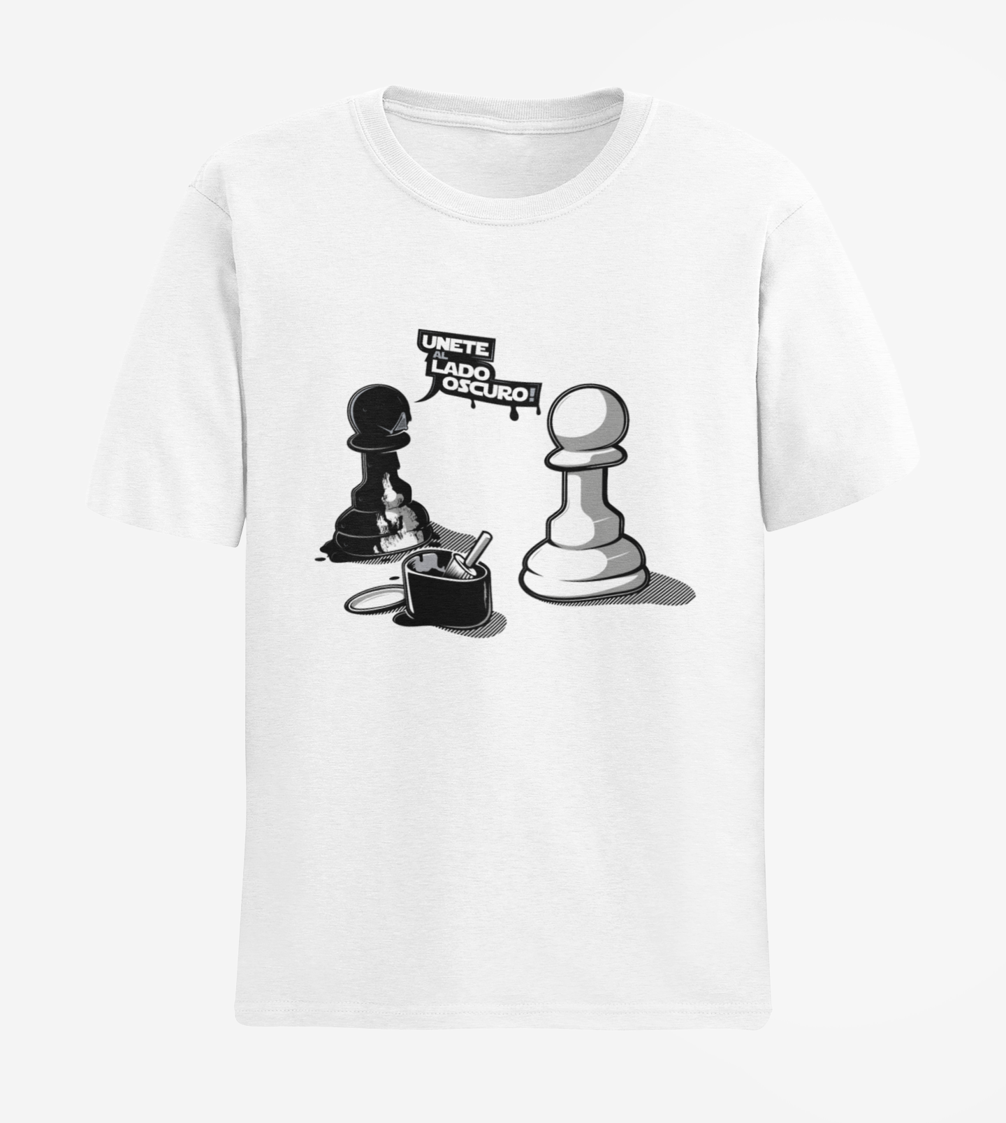 Polera Ajedrez "Únete al Lado Oscuro" – 100% Algodón