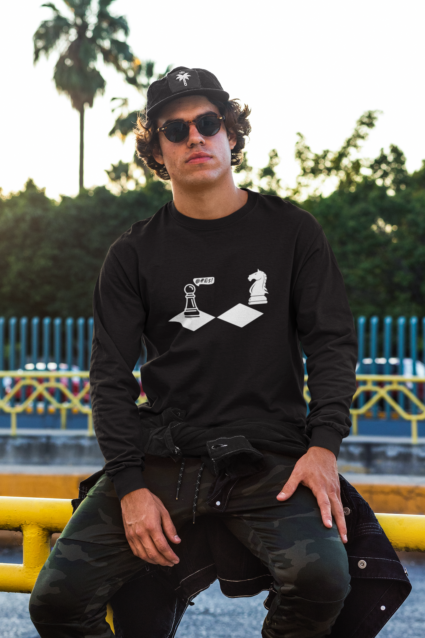 Polera manga larga Caballo
