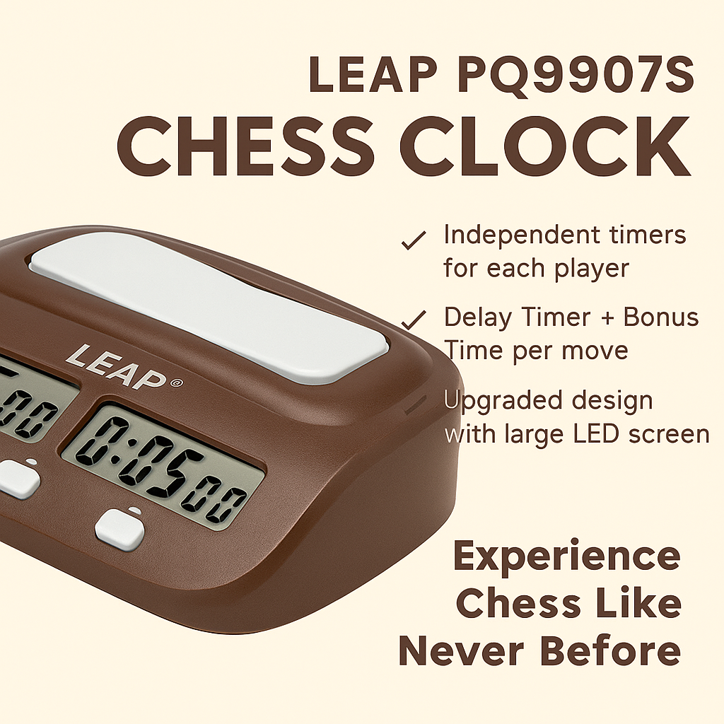 🕰️ Reloj Digital de Ajedrez Leap PQ9907S
