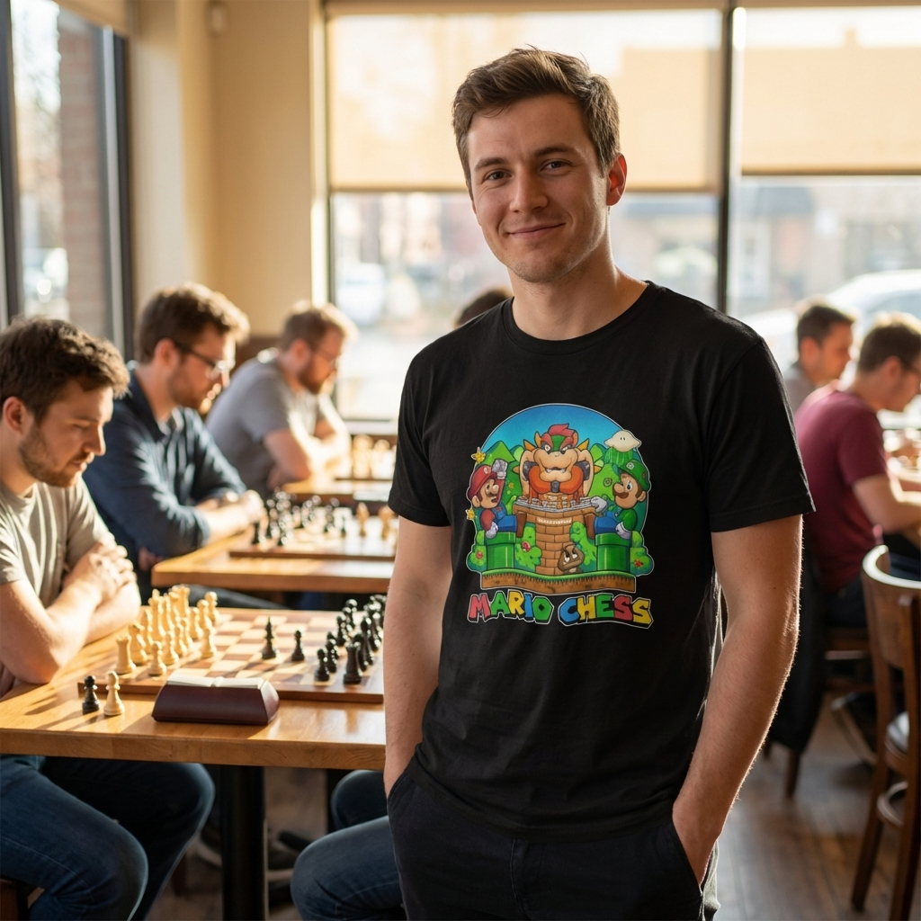 Polera de Mario y Luigi Ajedrez: Estilo y Diversión en Cada Jugada