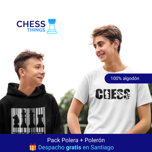 Pack Polera + Polerón de Ajedrez – Estilo y pasión por el tablero ♟️