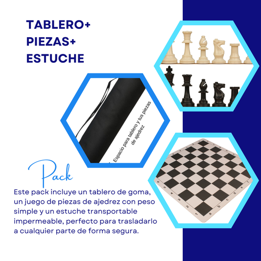 Pack Tablero + piezas + estuche
