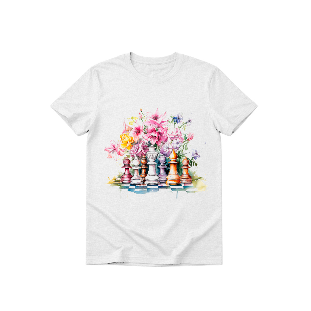 Polera Tablero y Flores Niñas – Chess Things