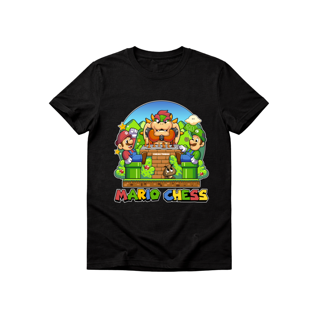 Polera Mario Chess - Niños