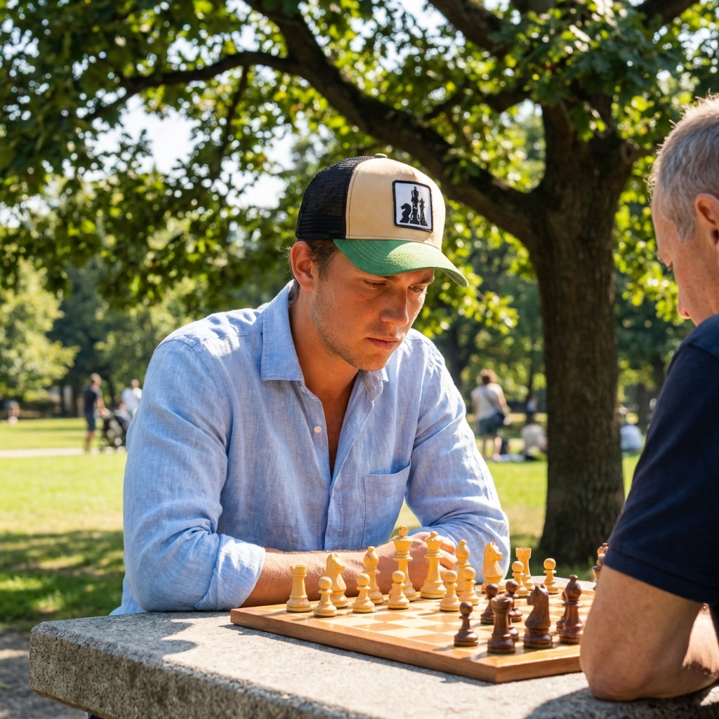 🧢 Jockey Bordado de Ajedrez – Estilo y Estrategia en Cada Movimiento ♟️