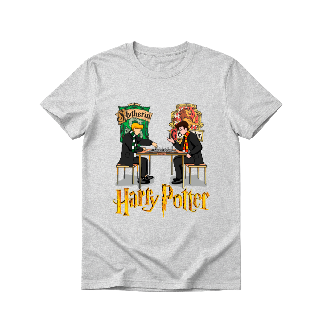 Polera Harry Potter Chess 100% Algodón