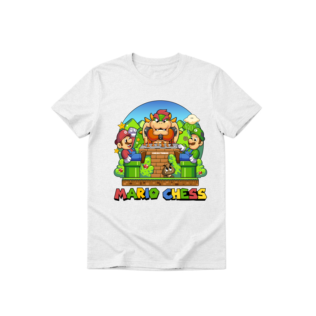 Polera Mario Chess - Niños